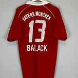 2005/06 BAYERN MUNICH BALLACK #13 HOME SHIRT (M) ADIDAS