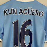 2013/14 MANCHESTER CITY KUN AGUERO #16 HOME SHIRT (S) NIKE