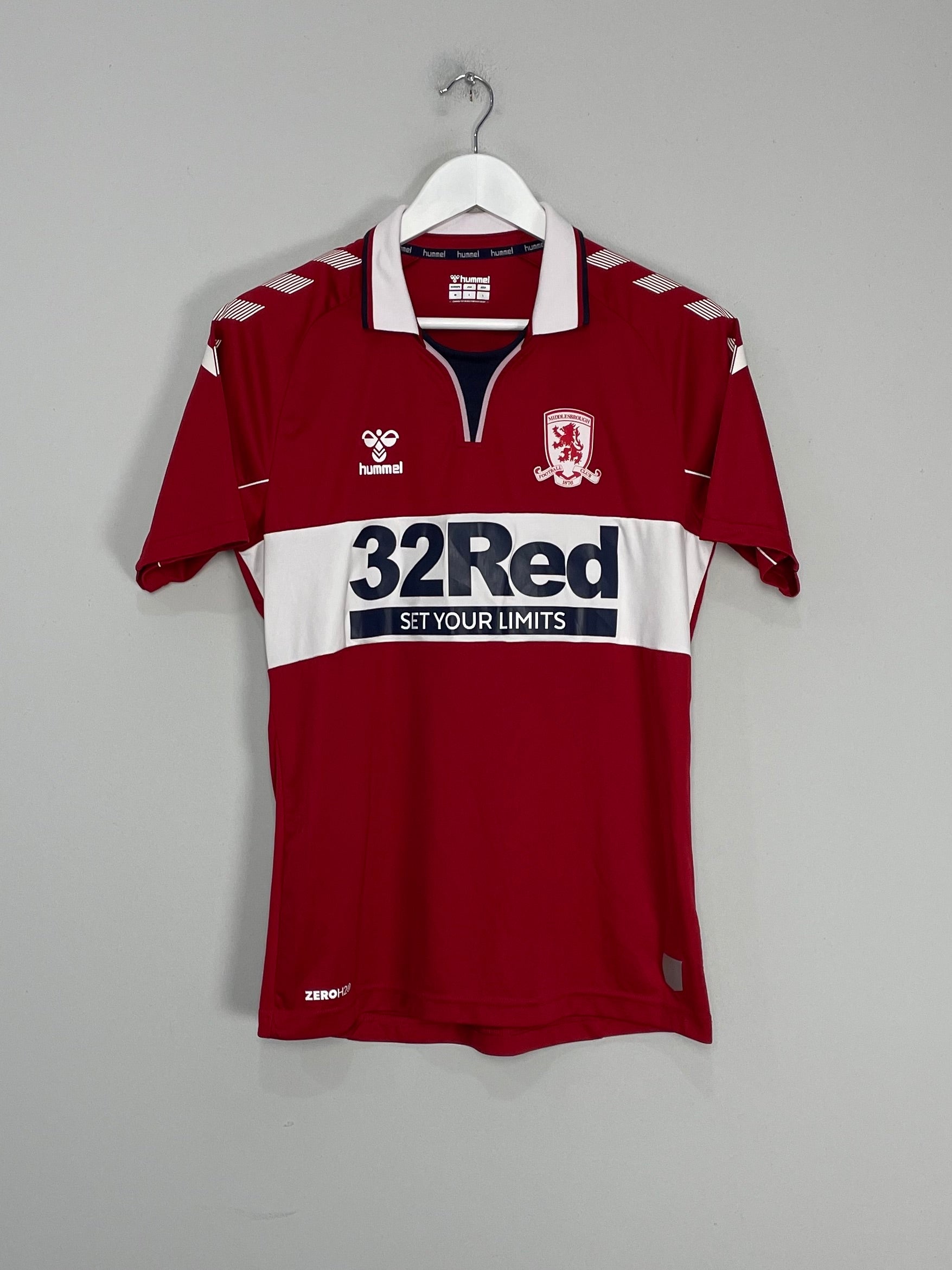 2020/21 MIDDLESBROUGH #19 HOME SHIRT (M) HUMMEL