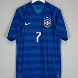 2014/15 BRAZIL HULK #7 AWAY SHIRT (L) NIKE