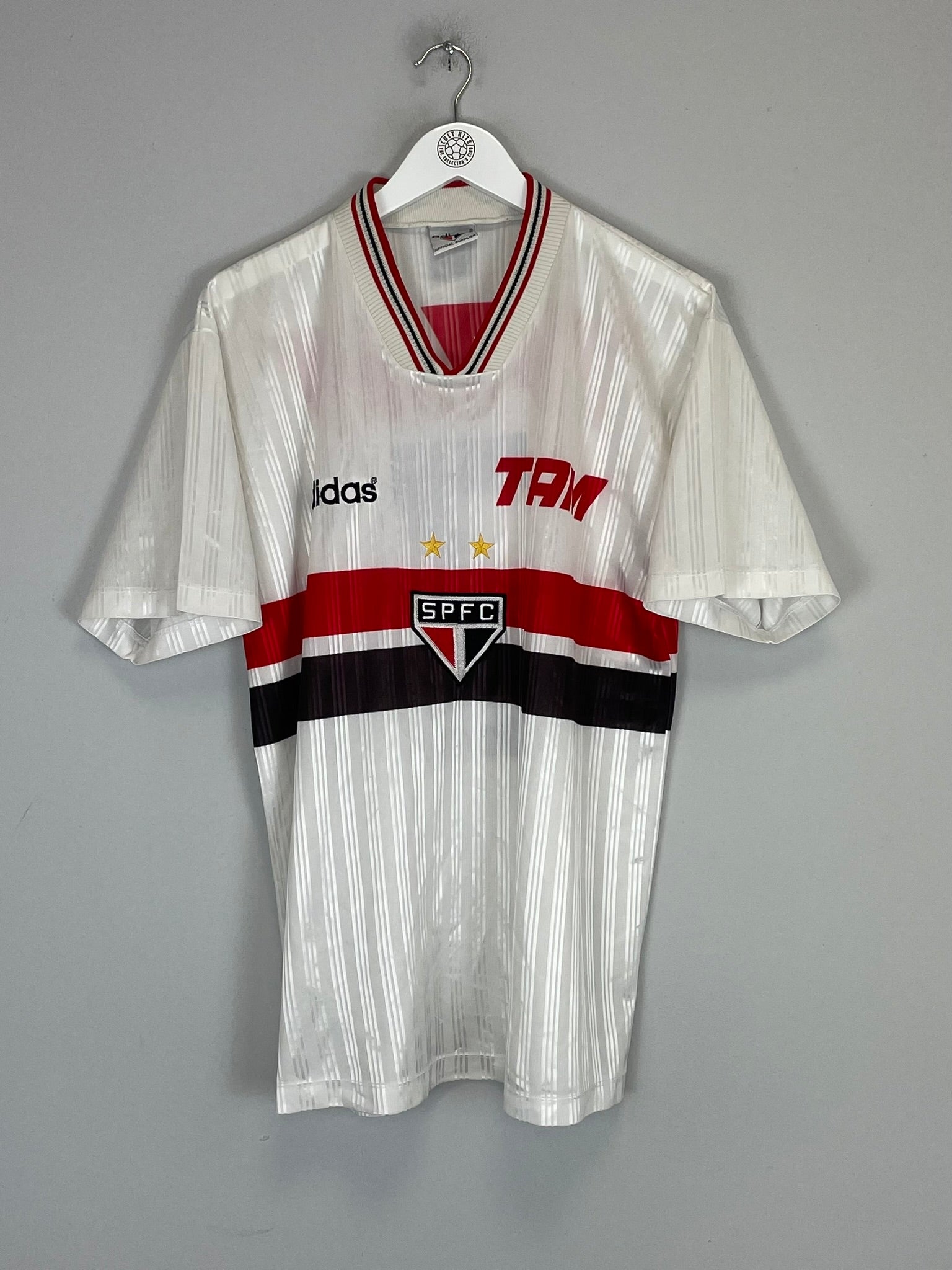 1996 SAO PAULO #7 HOME SHIRT (L) ADIDAS