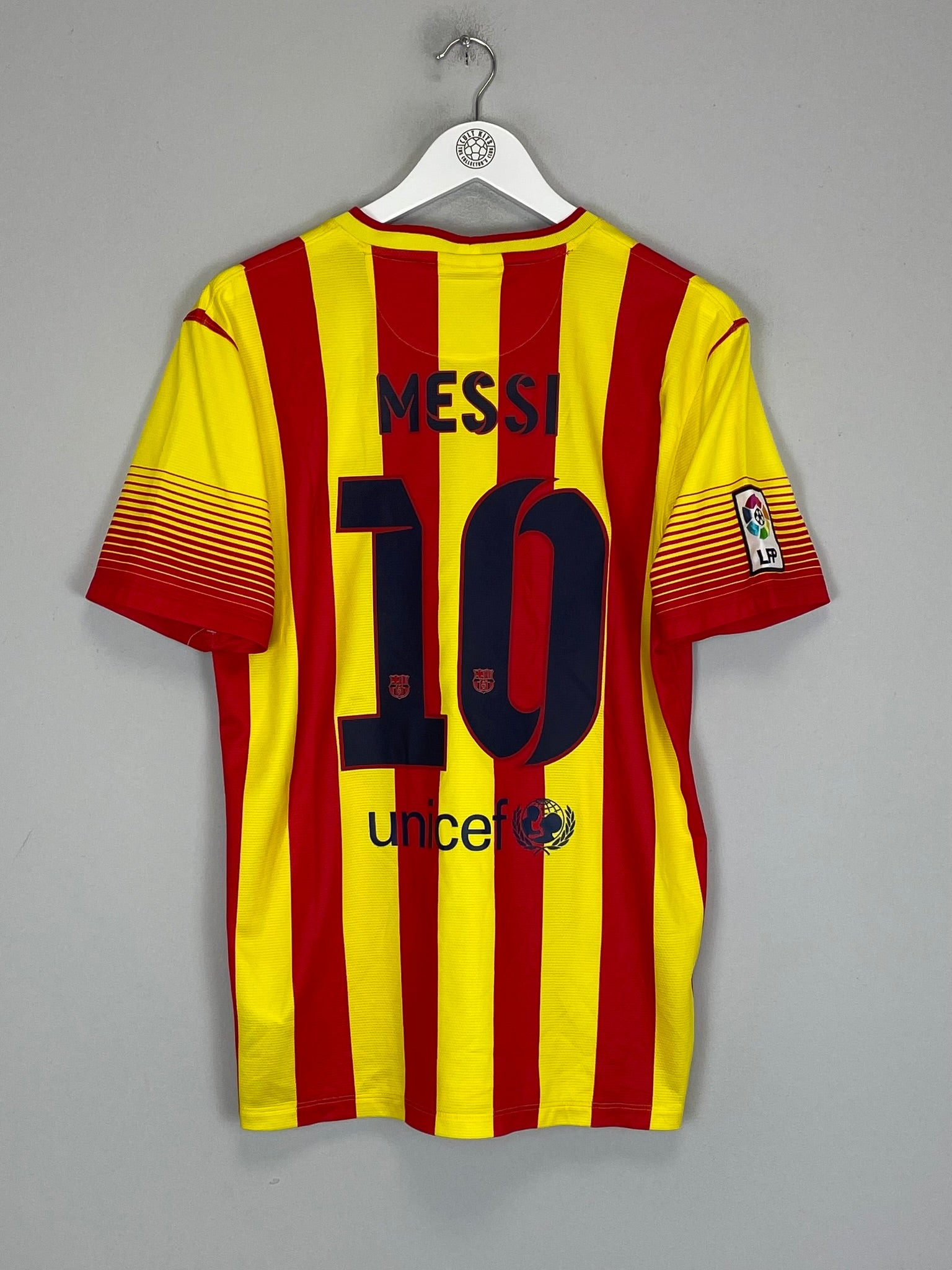 2013/14 BARCELONA MESSI #10 AWAY SHIRT (M) NIKE