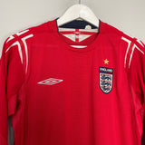 2004/06 ENGLAND L/S AWAY SHIRT (S) UMBRO