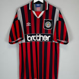 1994/96 MANCHESTER CITY AWAY SHIRT (XL) UMBRO