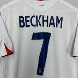 2005/07 ENGLAND BECKHAM #7 HOME SHIRT (XL) UMBRO