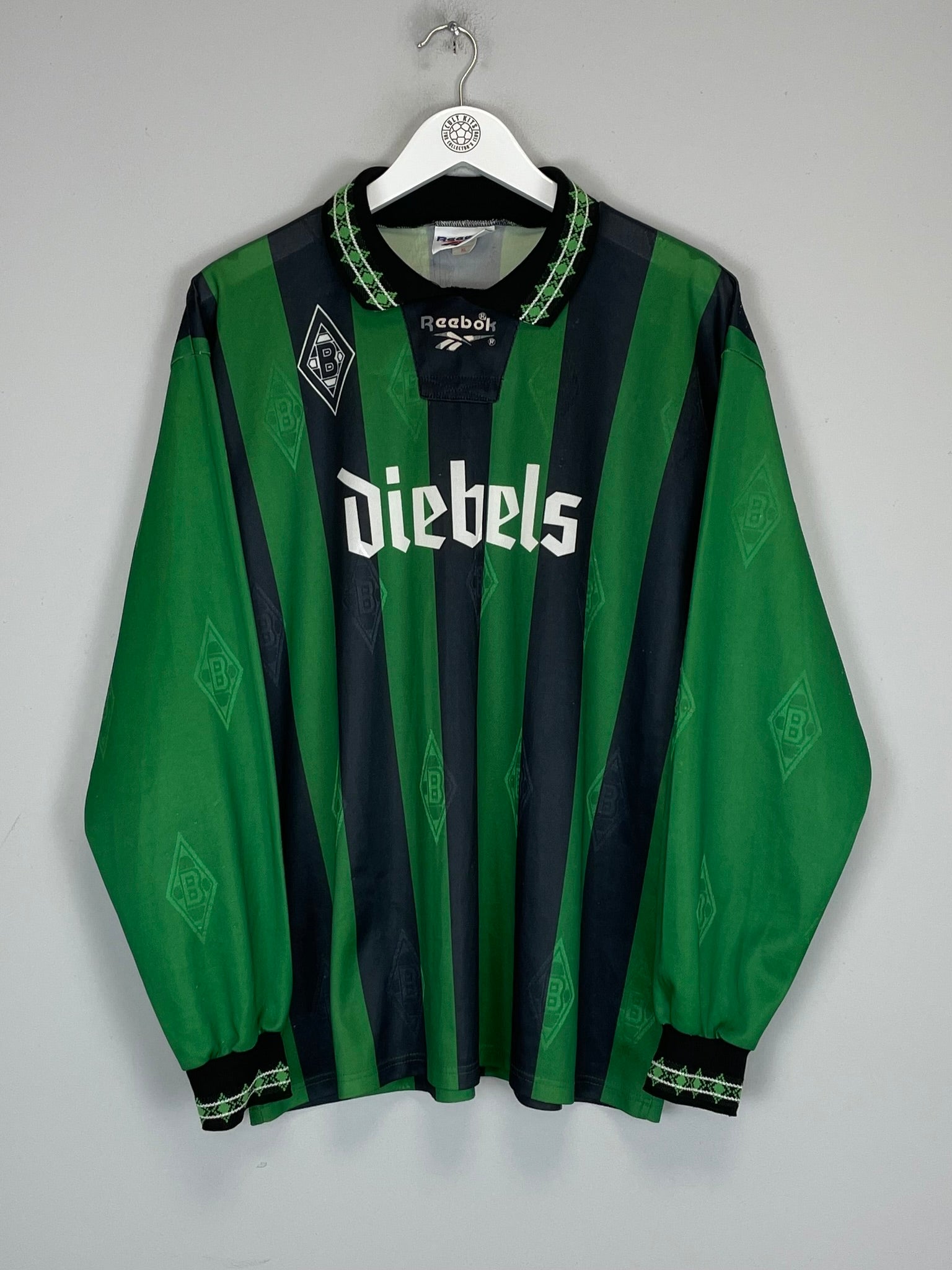 1995/96 MONCHENGLADBACH L/S AWAY SHIRT (XL) REEBOK