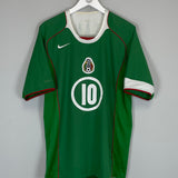 2004/06 MEXICO C.BLANCO #10 HOME SHIRT (XL) NIKE