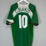 2004/06 MEXICO C.BLANCO #10 HOME SHIRT (XL) NIKE