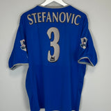 2003/05 PORTSMOUTH STEFANOVIC #3 HOME SHIRT (S) OM