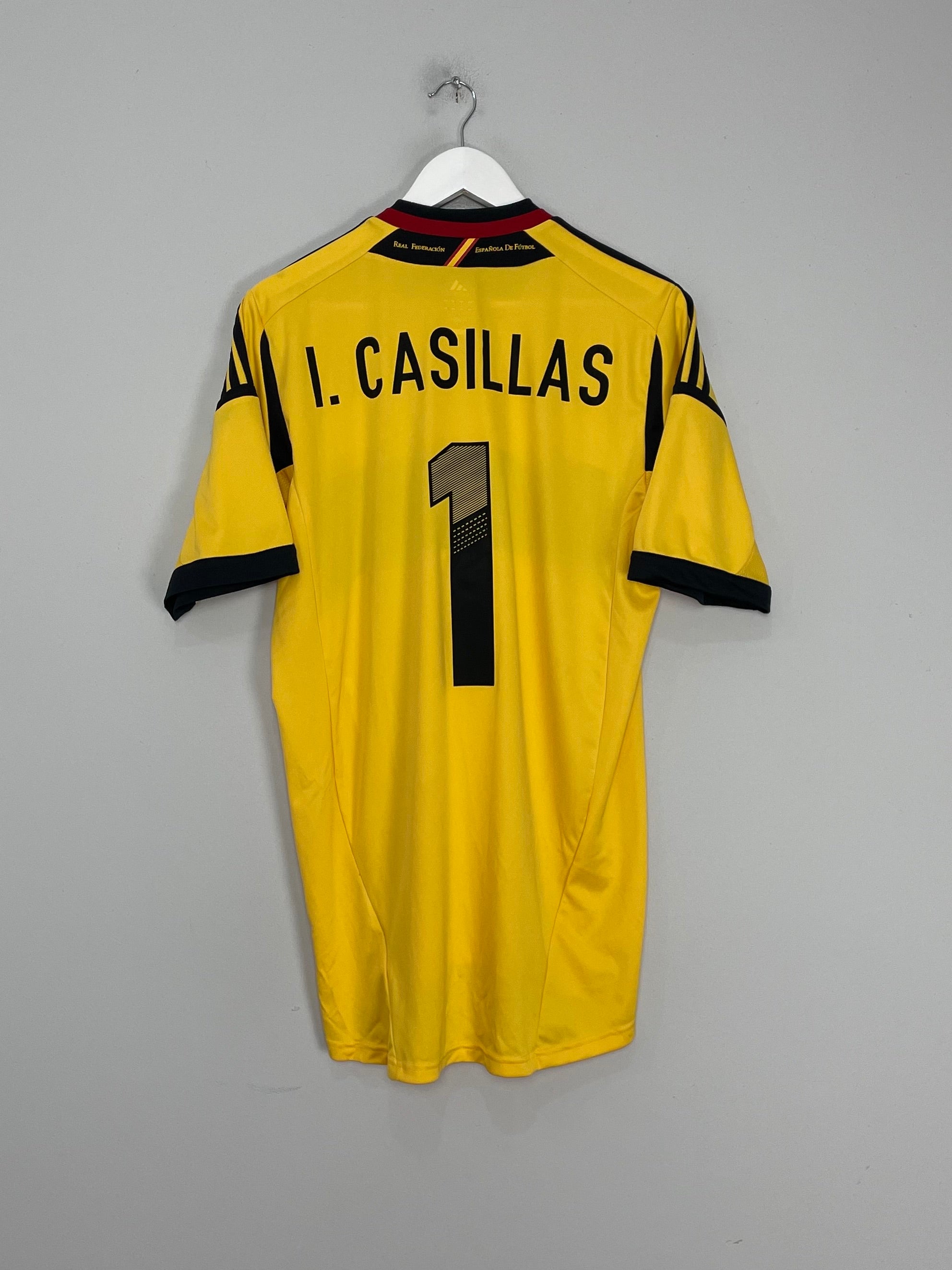 2012/13 SPAIN CASILLAS #1 GK SHIRT (XL) ADIDAS