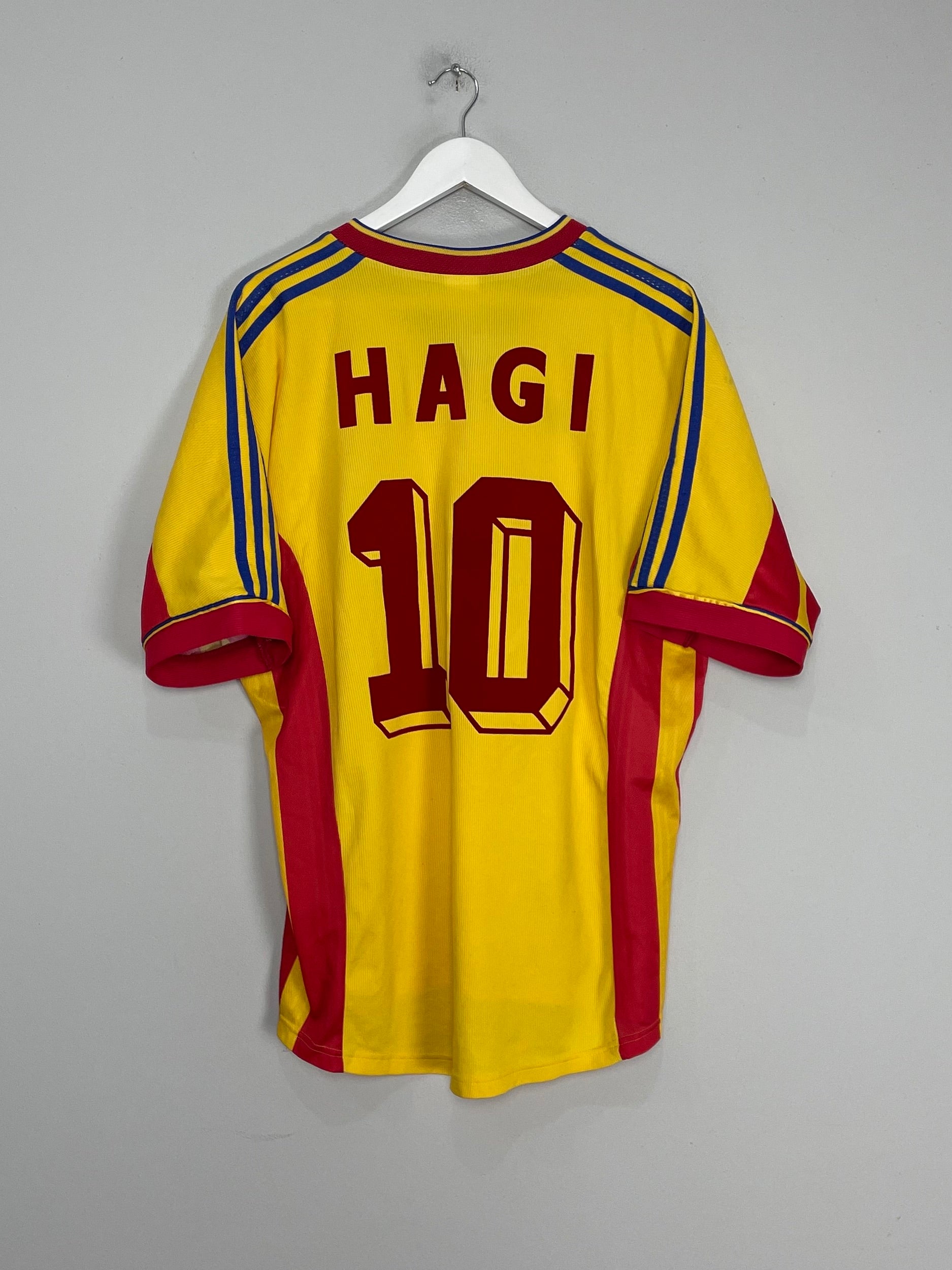 1998/00 ROMANIA HAGI #10 HOME SHIRT (L) ADIDAS