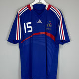 2007/08 FRANCE THURAM #15 HOME SHIRT (L) ADIDAS