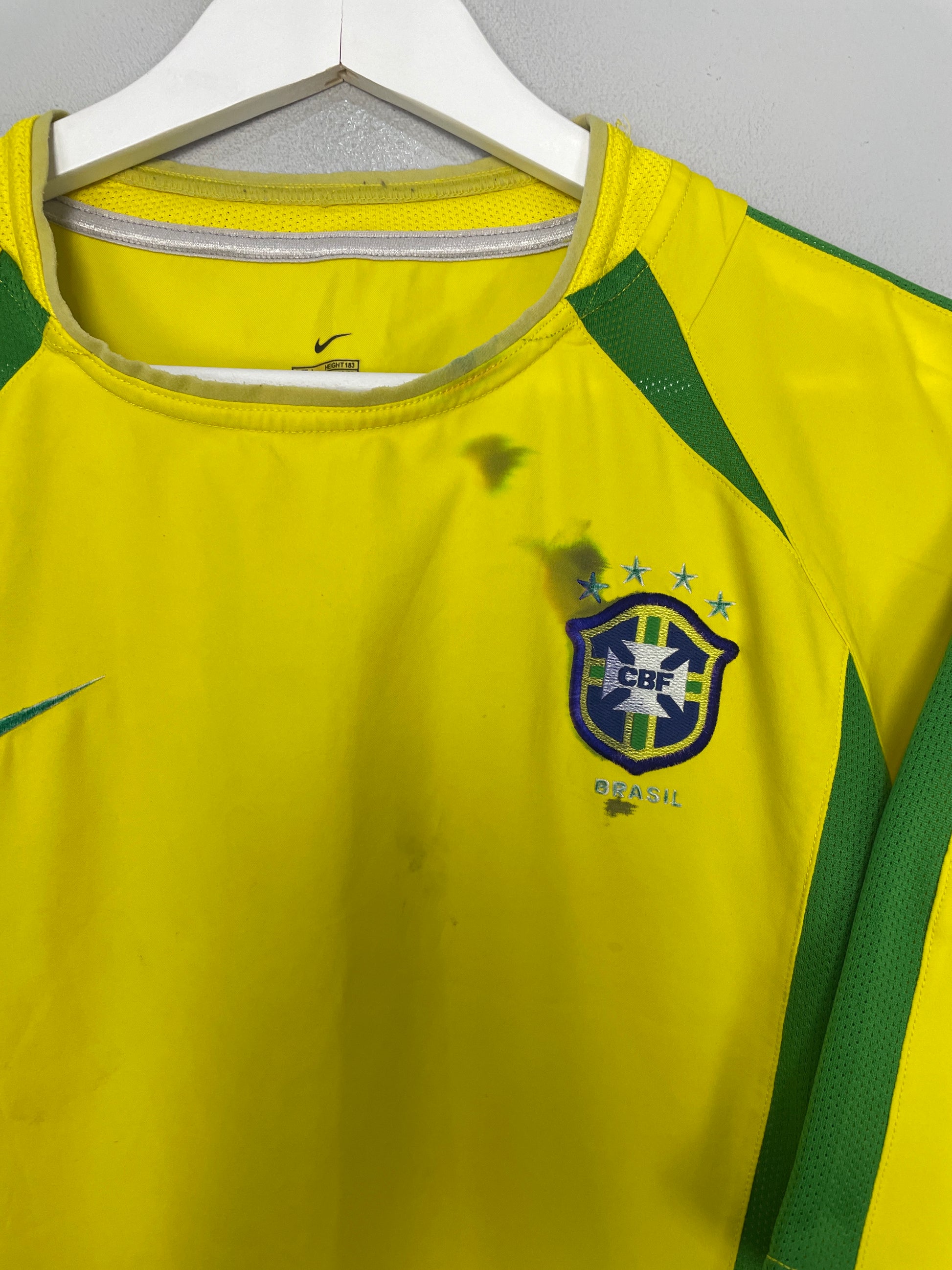 Cult Kits - 2002 04 Brazil Home Shirt (l) Nike – Cult Kits