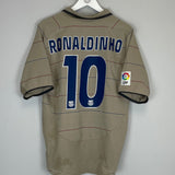 2003/05 BARCELONA RONALDINHO #10 AWAY SHIRT (M) NIKE