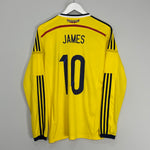 2014/15 COLOMBIA JAMES #10 L/S HOME SHIRT (M) ADIDAS