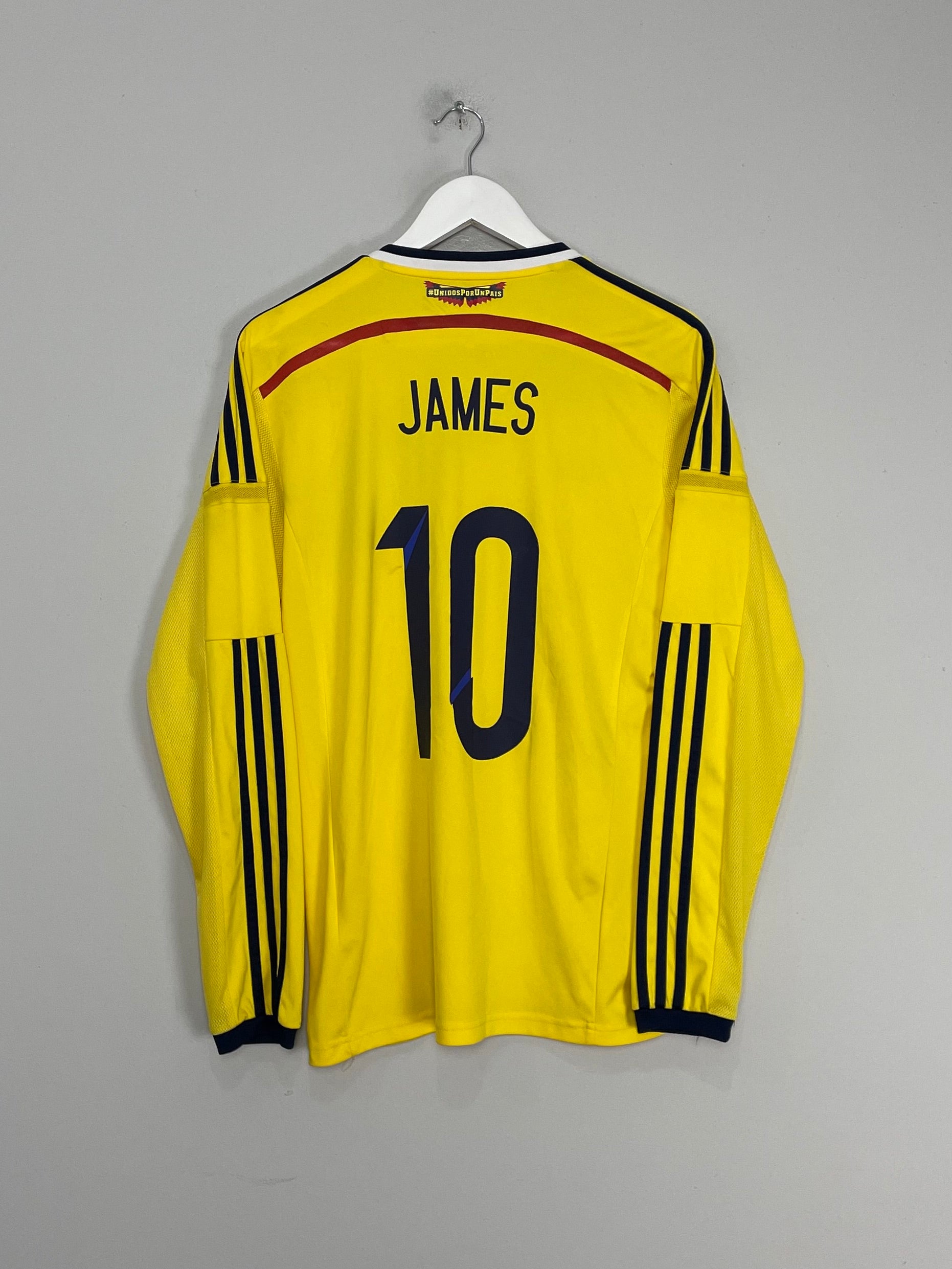 2014/15 COLOMBIA JAMES #10 L/S HOME SHIRT (M) ADIDAS