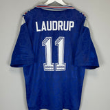 1996/97 RANGERS LAUDRUP #11 HOME SHIRT (L) ADIDAS