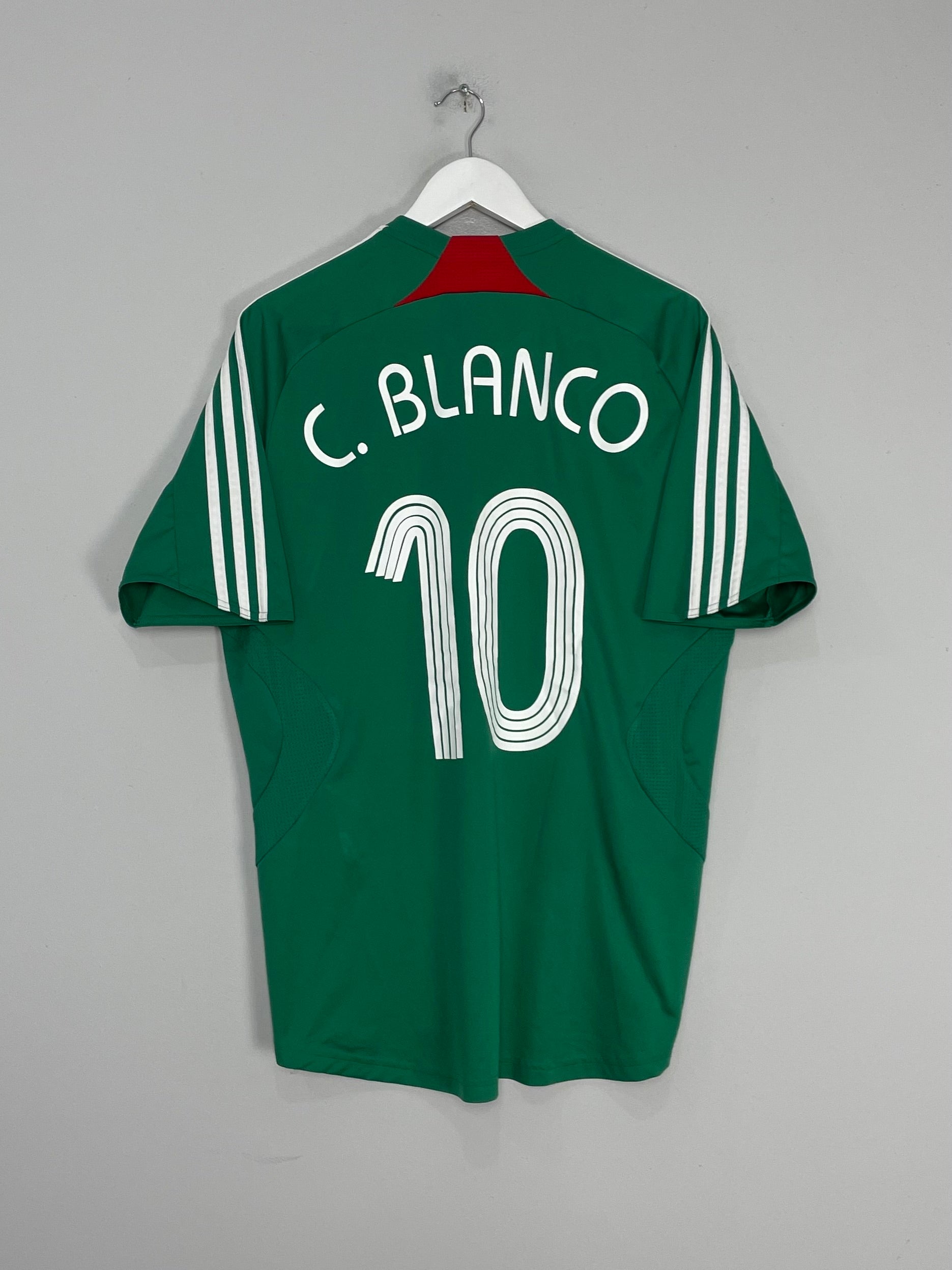 2007/08 MEXICO C.BLANCO #10 HOME SHIRT (L) ADIDAS