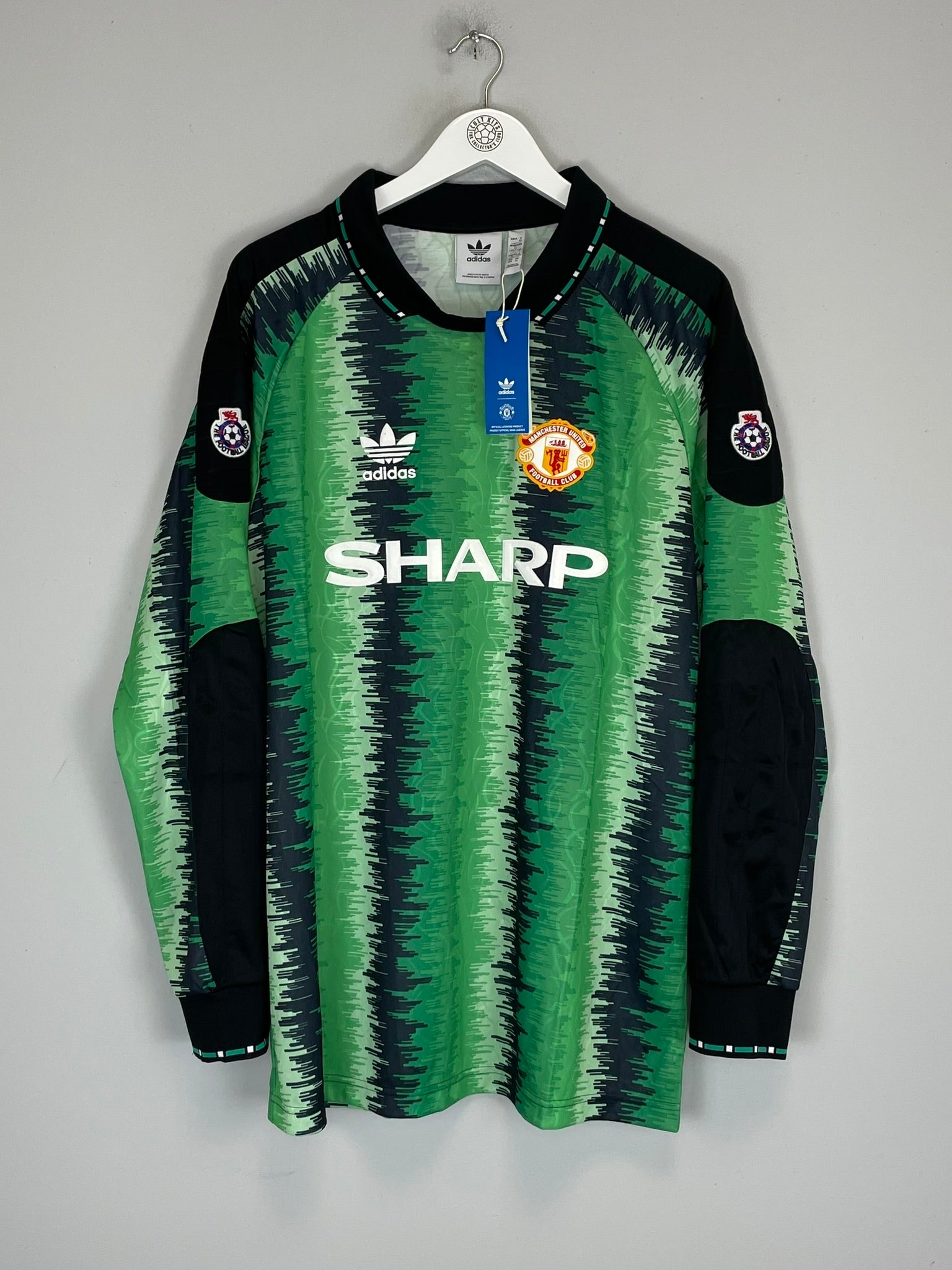 1990 MANCHESTER UNITED #1 *BNWT* GK SHIRT (XL) ADIDAS ORIGINALS