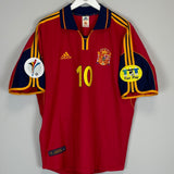 1999/02 SPAIN RAUL #10 HOME SHIRT (XL) ADIDAS