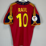 1999/02 SPAIN RAUL #10 HOME SHIRT (XL) ADIDAS