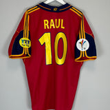 1999/02 SPAIN RAUL #10 HOME SHIRT (XL) ADIDAS