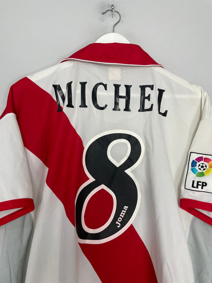 2004/05 RAYO VALLECANO MICHEL #8 HOME SHIRT (XL) JOMA