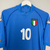 2002 ITALY DEL PIERO #10 HOME SHIRT (L) KAPPA