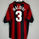 1998/00 AC MILAN MALDINI #3 HOME SHIRT (XL) ADIDAS