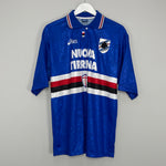 1995/96 SAMPDORIA HOME SHIRT (L) ASICS