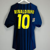 2004/05 BARCELONA RONALDINHO #10 AWAY SHIRT (XL) NIKE