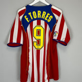 2004/05 ATLETICO MADRID F.TORRES #9 HOME SHIRT (XL) NIKE