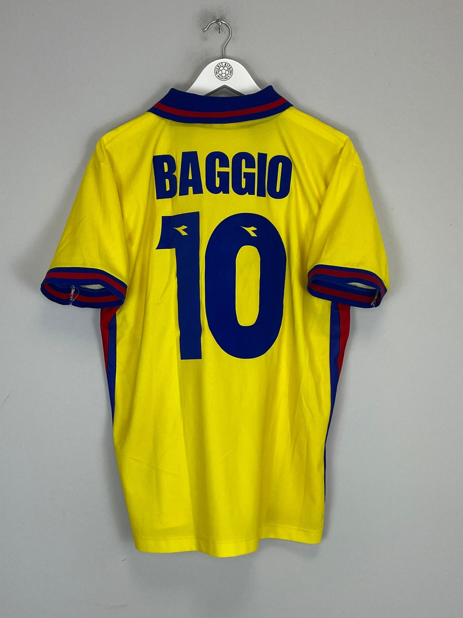 1999/00 BOLOGNA BAGGIO #10 HOME SHIRT (L) DIADORA