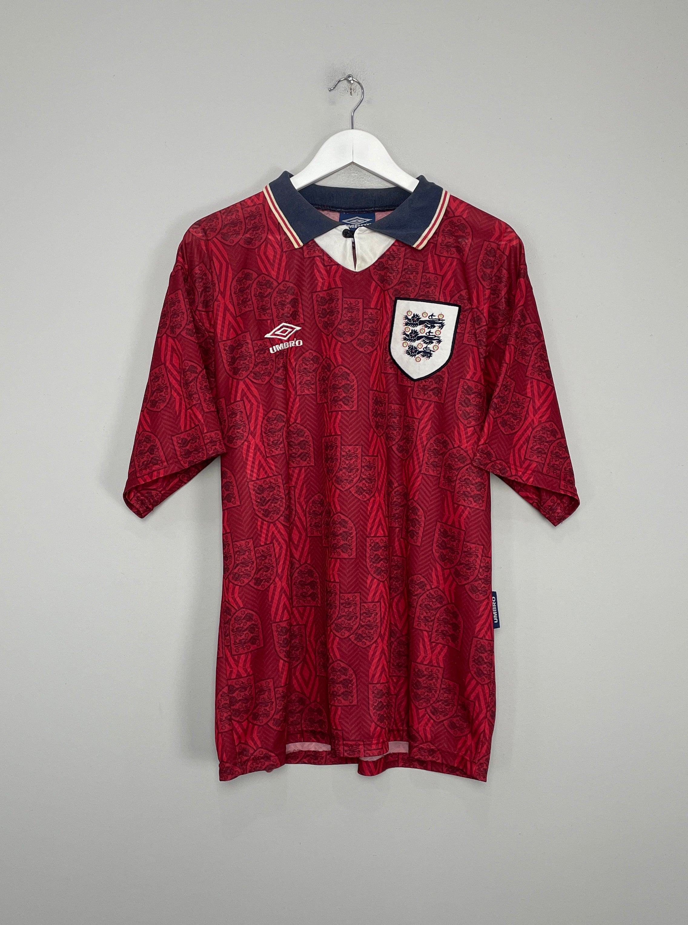 1993/95 ENGLAND AWAY SHIRT (XL) UMBRO