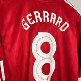 2010/12 LIVERPOOL GERRARD #8 HOME SHIRT (XL) ADIDAS