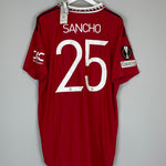 2022/23 MANCHESTER UNITED SANCHO #25 *BNWT* AUTHENTIC HOME SHIRT (XXL) ADIDAS