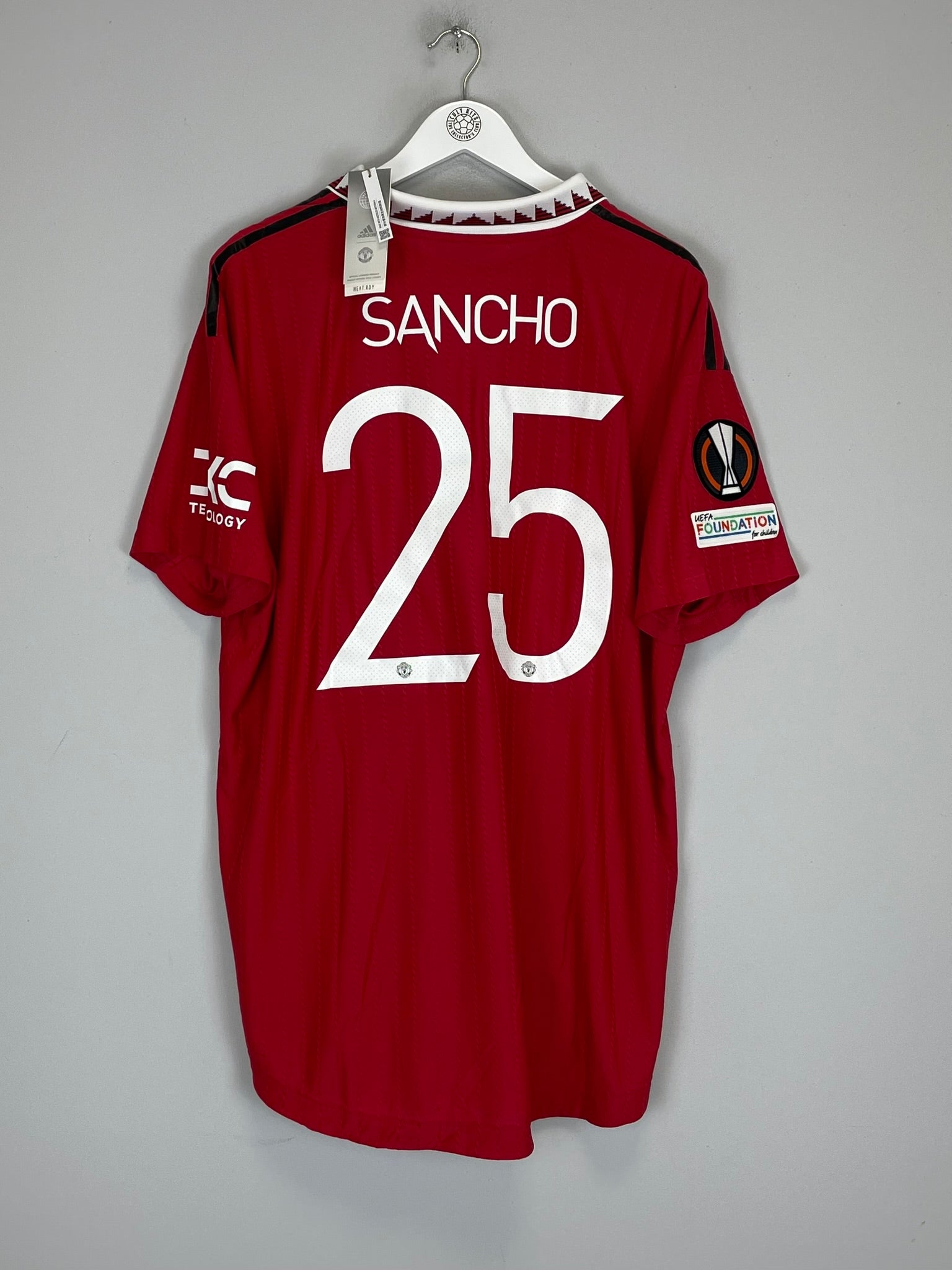 2022/23 MANCHESTER UNITED SANCHO #25 *BNWT* AUTHENTIC HOME SHIRT (XXL) ADIDAS