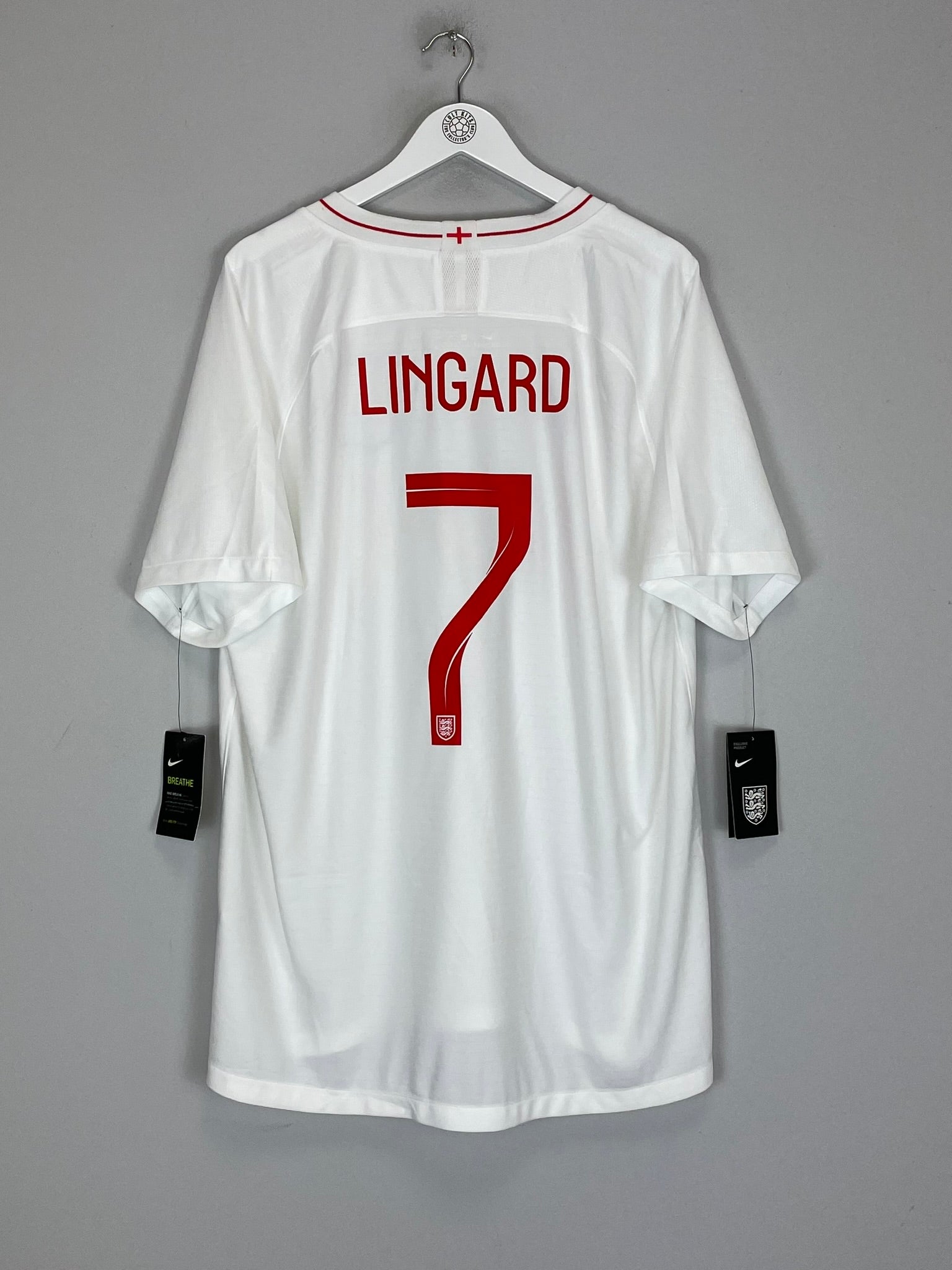 2018/19 ENGLAND LINGARD #7 *BNWT* HOME SHIRT (XXL) NIKE