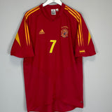 2004/06 SPAIN RAUL #7 HOME SHIRT (XL) ADIDAS