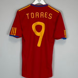 2009/10 SPAIN TORRES #9 HOME SHIRT (S) ADIDAS