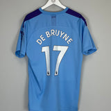 2019/20 MANCHESTER CITY DE BRUYNE #17 *125 YEARS* HOME SHIRT (XL) PUMA