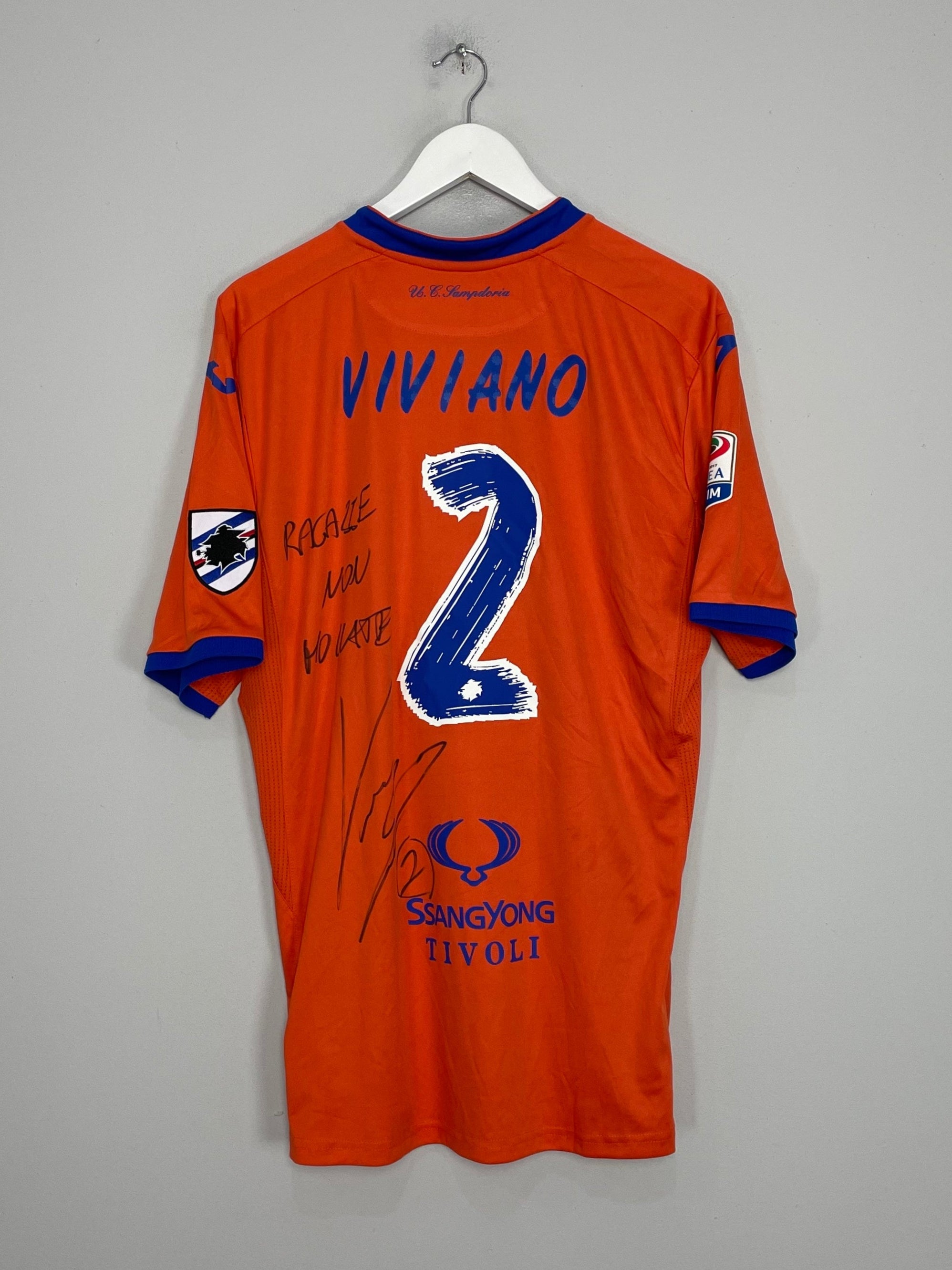 2016/17 SAMPDORIA VIVIANO #2 *SIGNED* GK SHIRT (XXL) JOMA