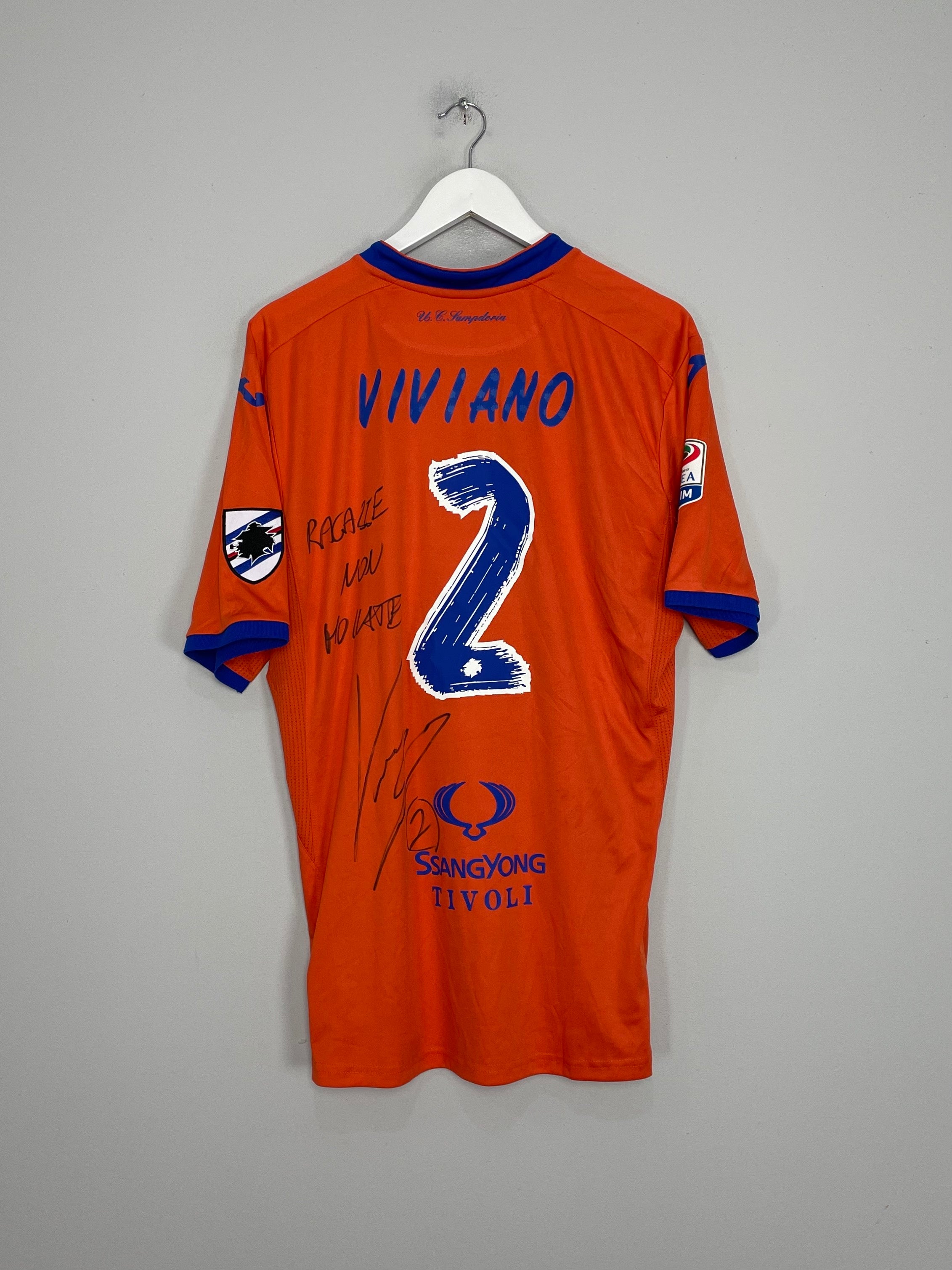 2016/17 SAMPDORIA VIVIANO #2 *SIGNED* GK SHIRT (XXL) JOMA