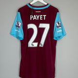 2015/16 WEST HAM PAYET #27 *BNWT* HOME SHIRT (XL) UMBRO