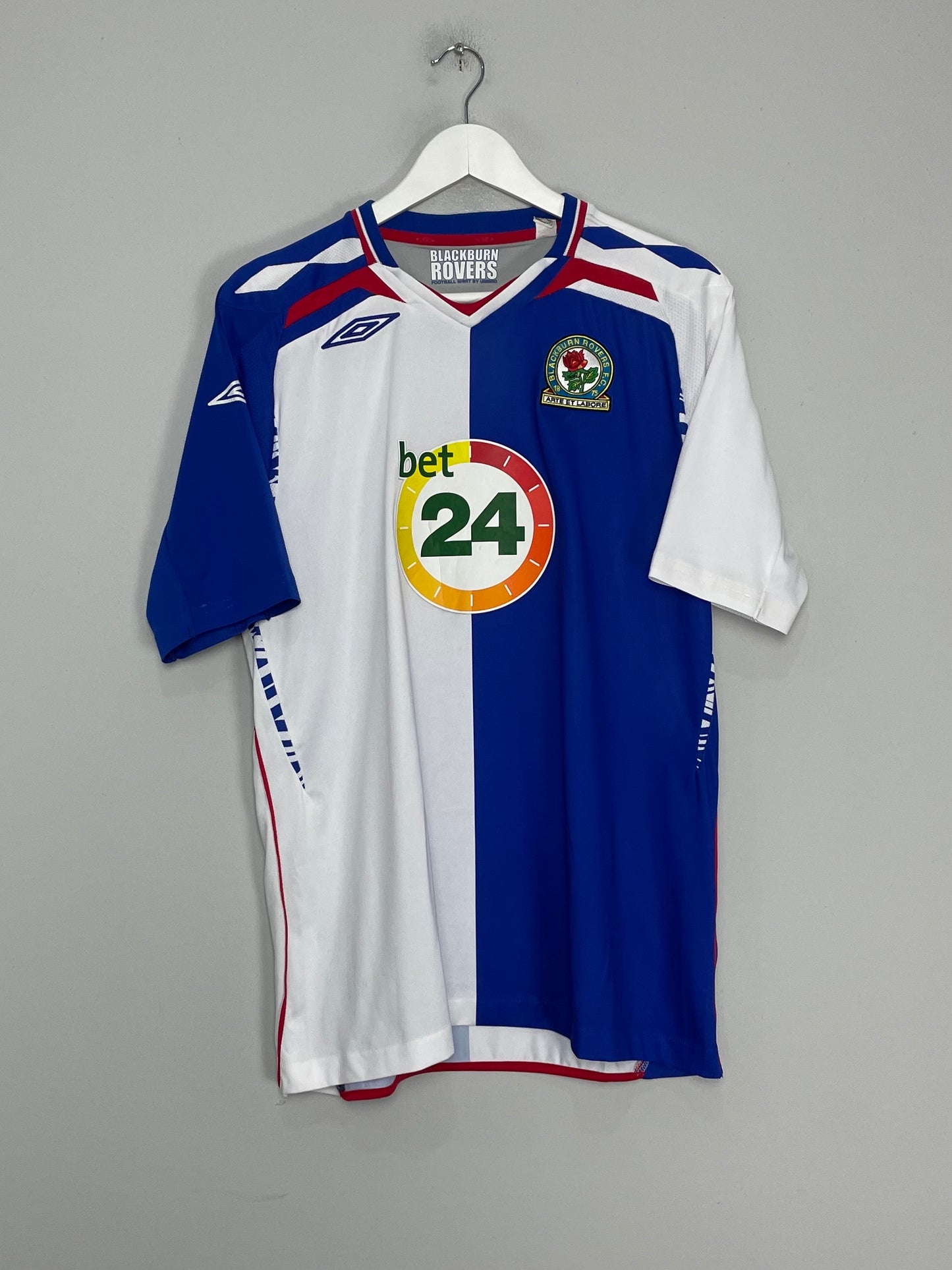 2007/08 BLACKBURN ROVERS TUGAY #5 HOME SHIRT (L) UMBRO