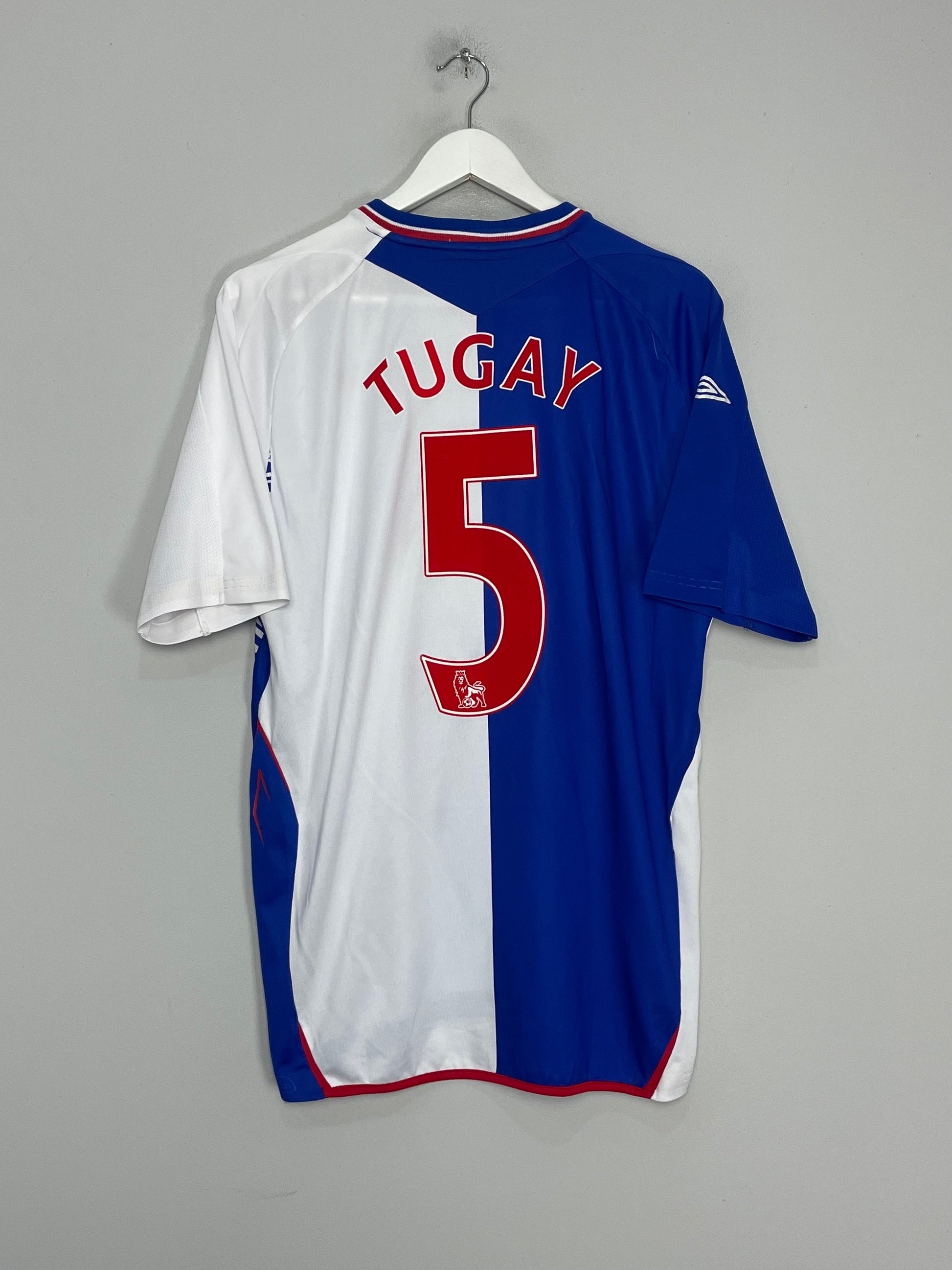 2007/08 BLACKBURN ROVERS TUGAY #5 HOME SHIRT (L) UMBRO