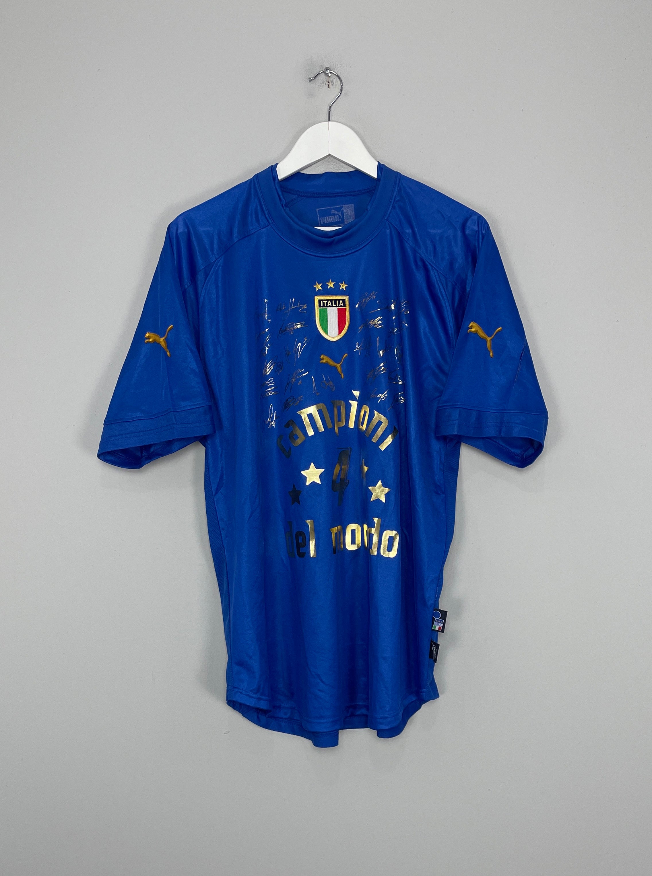 CULT KITS - 2004/06 ITALY *CAMPIONI DEL MONDO* HOME SHIRT (L) PUMA ...