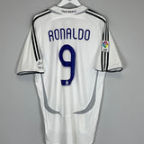 2006/07 REAL MADRID RONALDO #9 HOME SHIRT (L) ADIDAS