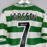 1999/01 CELTIC LARSSON #7 HOME SHIRT (L) UMBRO