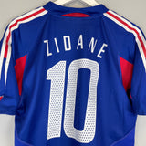 2004/06 FRANCE ZIDANE #10 HOME SHIRT (M) ADIDAS